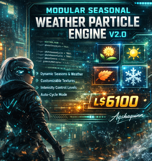 Second Life Marketplace - Modular Seasonal Weather Particle Engine V2.0 ...