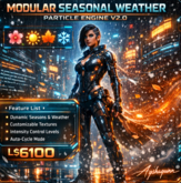 Modular Seasonal Weather Particle Engine V2.0 – Advanced Multi-Season Environmental System with Dynamic Weather, Transit