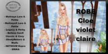 ** DC ** ROBE Cloe violet claire_ "UNPACKER /HUD"