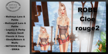 ** DC ** ROBE Cloe rouge2_ "UNPACKER /HUD"