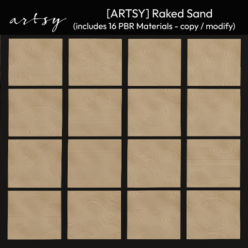 [ARTSY] Raked Sand (add to unpack)