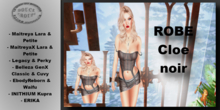 ** DC ** ROBE Cloe noir_ "UNPACKER /HUD"