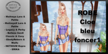 ** DC ** ROBE Cloe bleu foncer1_ "UNPACKER /HUD"
