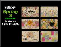 *6KW* FULL PERM Spring 3 Welcome Mat Textures FATPACK