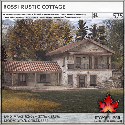 Trompe Loeil - Rossi Rustic Cottage [mesh]