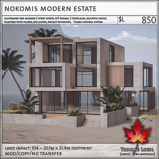 Trompe Loeil - Nokomis Modern Estate [mesh]