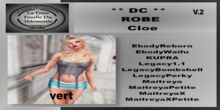 ** DC ** ROBE Cloe V.2 vert_"UNPACKER"