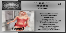 ** DC ** ROBE Cloe V.2 rouge2_"UNPACKER"