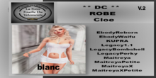 ** DC ** ROBE Cloe V.2 blanc_"UNPACKER"