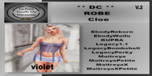 ** DC ** ROBE Cloe V.2 violet_"UNPACKER"