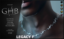 [GHB] ACCESSOIRE: GNADE Necklace  (LEGACY F)