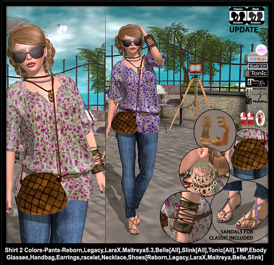 Female Outfit - [Boho Style 3]-[Slink Shoes]