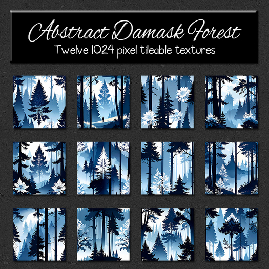 *Wallflowers* Abstract Damask Forest