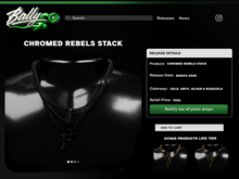'BALLYCO' Chromed Rebels Stack Onyx