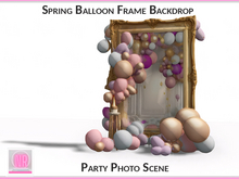 Spring Balloon Frame Backdrop Party Photo Scene (9 LI)