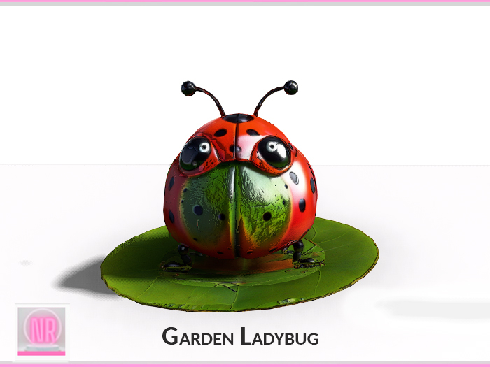 Garden Ladybug Decor Cute Spring Accent (5 LI)