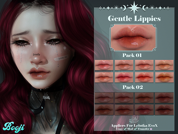 Booji - Gentle Lippies Pack 01 EvoX