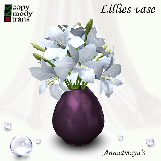 Lillies vase v. 21