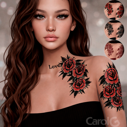 [CAROLG] Love Roses Tattoo