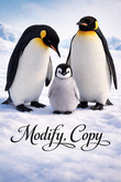 Emperor penguin family crate