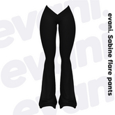 evani. Sabine flare pants - onyx