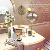 MMM-Belle Silhouette-Vanity Decorations Set(add)