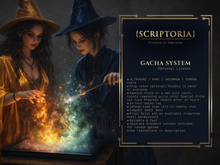 SCRIPTORIA - Gacha System Efficient & Reliable ALL VERSIONS