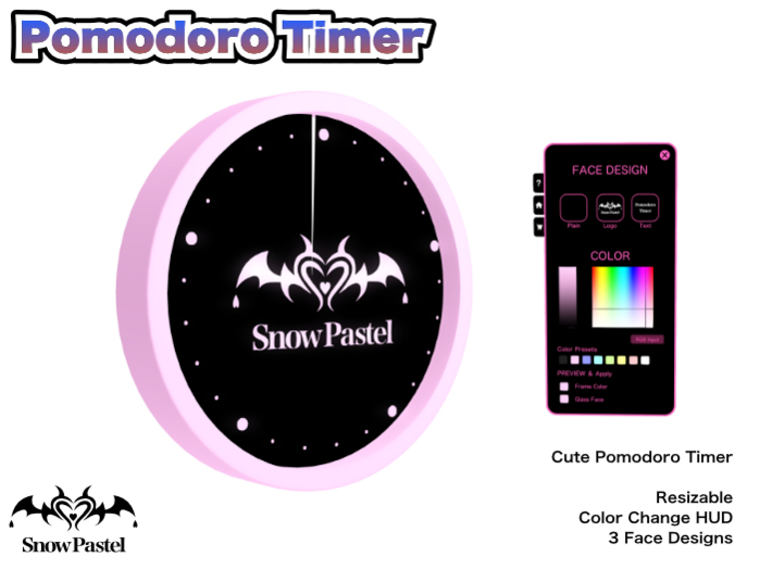 SnowPastel Pomodoro Timer