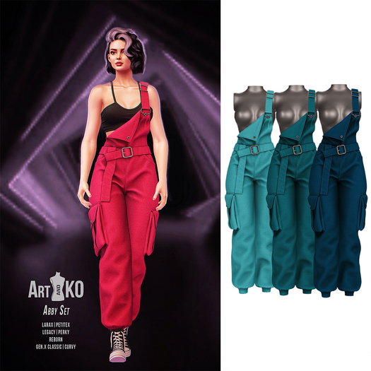 Art&Ko - Abby Set - Turquoise Pants