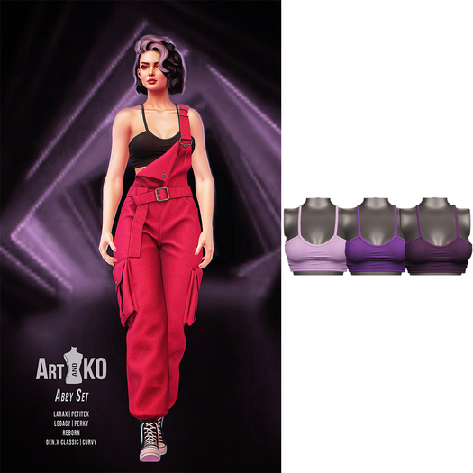 Art&Ko - Abby Set - Violet Top