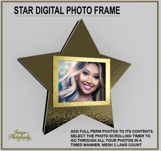 IMAGE PHOTOGRAPHY -STAR Digital Photo Frame