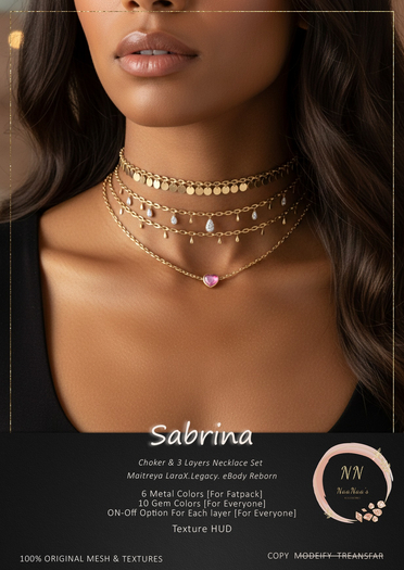 NaaNaa's Sabrina Necklace Set Gold 
