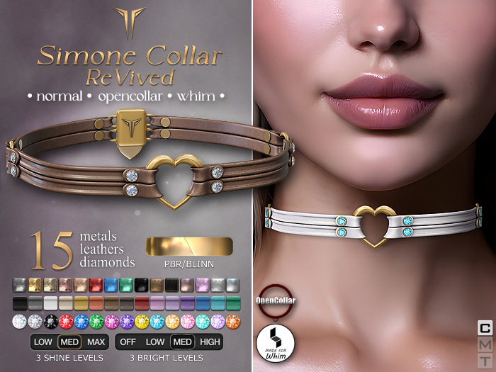 **RE** Simone ReVived Collar - RLV - PBR