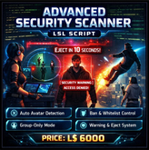 Advanced Security Scanner LSL Script – Smart Avatar Detection, Ban & Whitelist System with Auto Warning and Eject