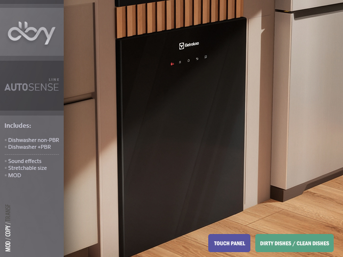 Second Life Marketplace - Dishwasher [Autosense] dby
