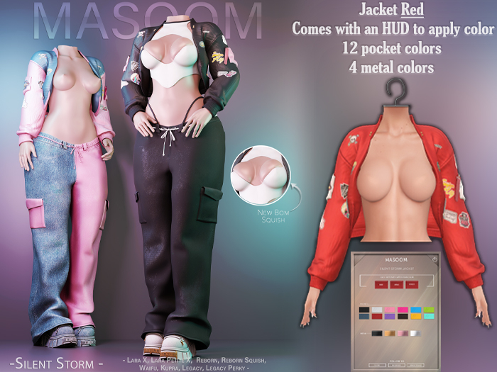 [[ Masoom ]] Silent Storm Jacket - Red