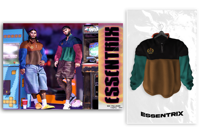 -ESSENTRIX-. 90s Pullover (BYG)