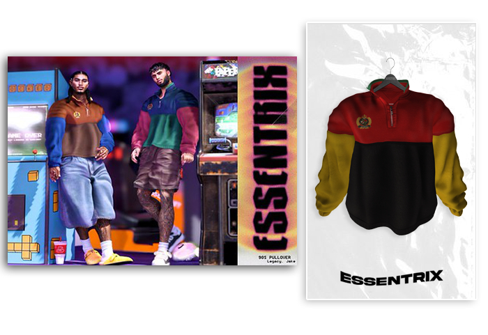 -ESSENTRIX-. 90s Pullover (RBY)