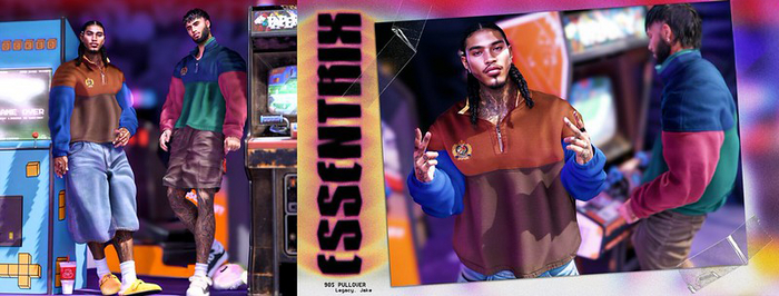-ESSENTRIX-. 90s Pullover FP