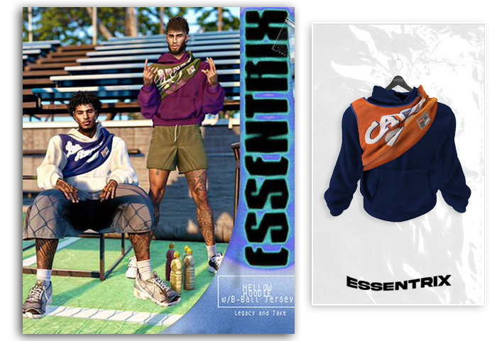 -ESSENTRIX- Mellow Hoodie (Blue)