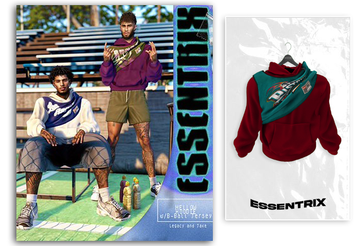 -ESSENTRIX- Mellow Hoodie (Red)