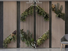 Silka Tropical Wood Wall - CANARUN - (Rezzme)