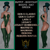 OUTFIT-BODYSUIT - green  DEMO