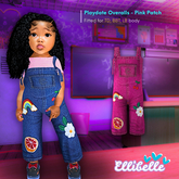 ELLIBELLE - Playdate Overalls - Pink Patch