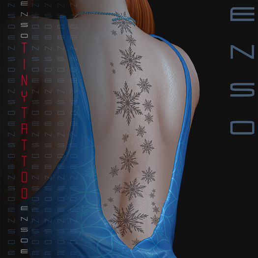 ENSO_Tiny Tattoo_Snowflakes Back 