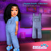 ELLIBELLE - Playdate Overalls - Lt Blue Basic