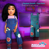 ELLIBELLE - Playdate Overalls - Cyan Patch