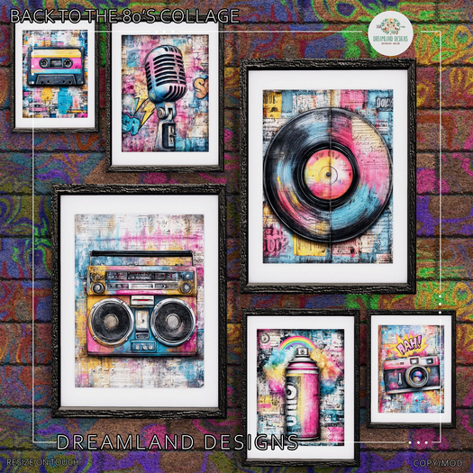 DD Back To The 80's Collage