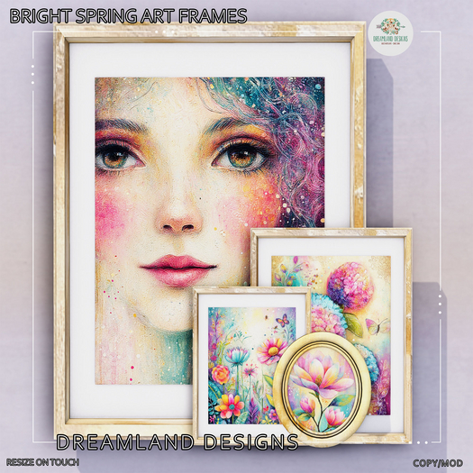 DD Bright Spring Art Frames