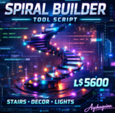 Advanced Spiral Builder Tool Script – Dynamic Linked Prim Spiral Generator with Menu Control (Full Perm LSL)
